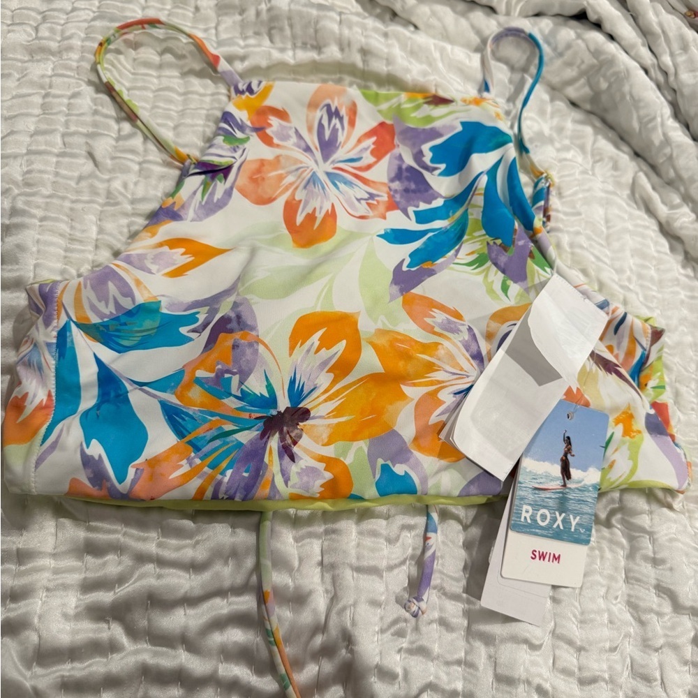 New With Tags Roxy Retro Revo Halter Classic Bikini Top Size:S